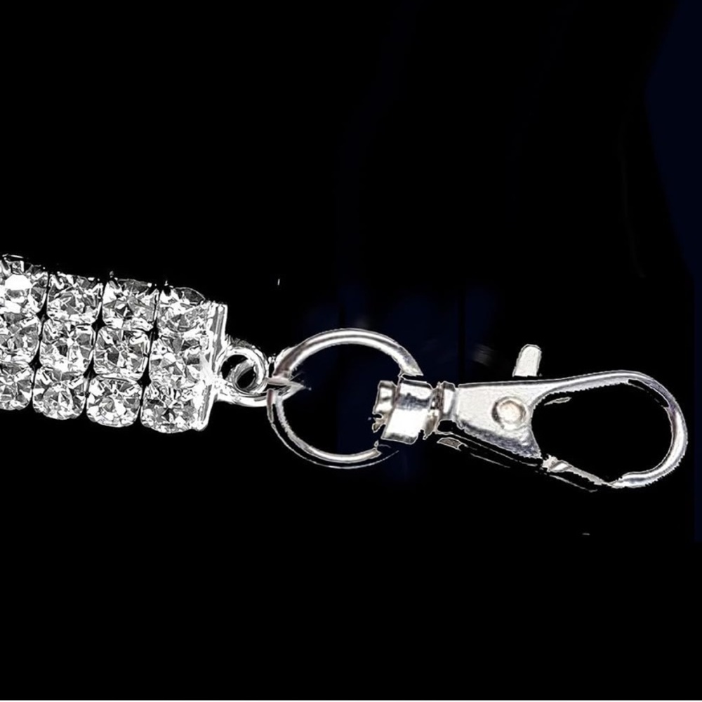 NWT No Label Bling Rhinestones Pet Necklace Collar - Picture 3 of 7